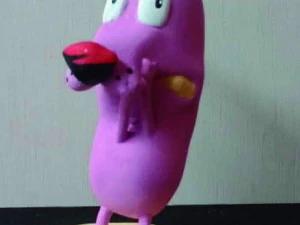 Mut zur feigen Hundefigur 3D Druckmodell