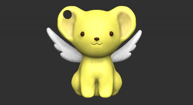 sakura card captors kero keychain 3D 打印模型 .c4d .max .obj .3ds .fbx .stl .blend 