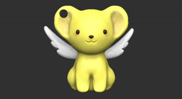 sakura card captors kero keychain 3D Print Model .c4d .max .obj .3ds .fbx .stl .blend 