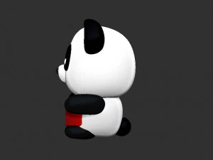 panda bear keychain 3D Print Model