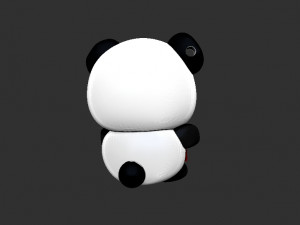 panda bear keychain Modelo de Impressão 3D