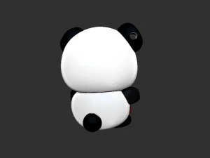 panda bear keychain 3D Print Model