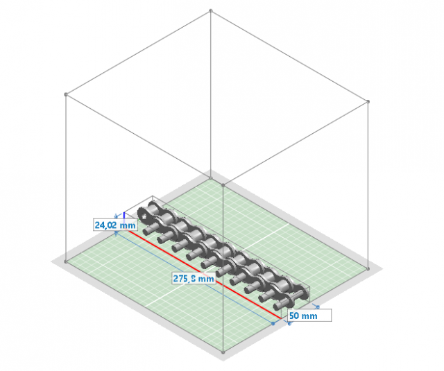 roller chain ansi 80 Modelo 3D .c4d .max .obj .3ds .fbx .stl .blend 