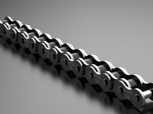 50 standard roller chain Modello 3D
