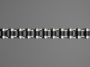 50 standard roller chain 3D Модель