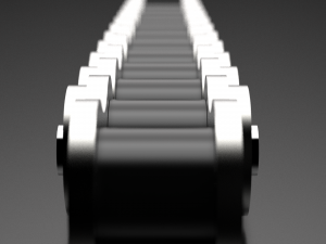 50 standard roller chain 3D Модель