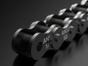 50 standard roller chain 3D Модель