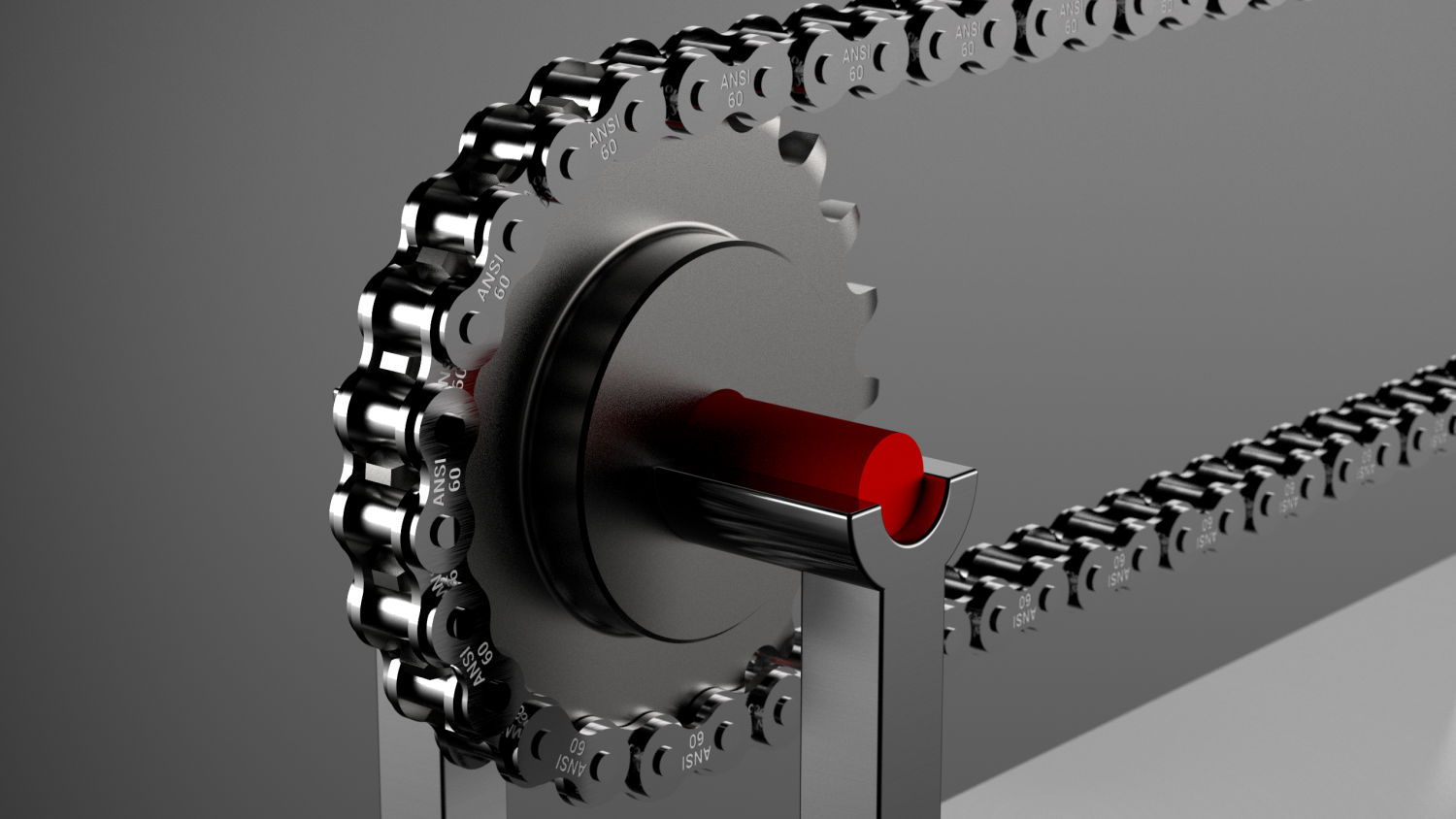 3D Model of the gear assembly