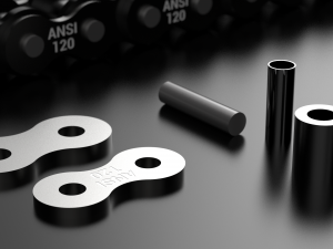 standard roller chain - ansi 120 3D Model