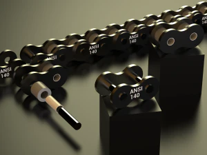 standard roller chain - ansi 140 3D Model