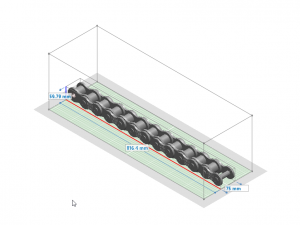 standard roller chain - ansi 200 3D मॉडल