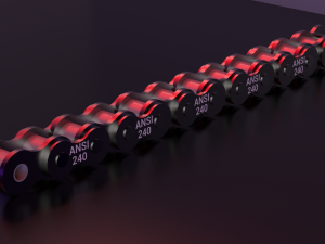 standard roller chain - ansi 240 Modelo 3D