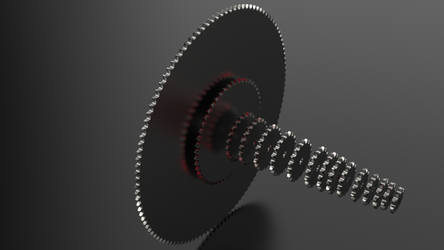 ansi 40 roller chain sprockets - 56 sprokets 3D-Modell .c4d .max .obj .3ds .fbx .stl .blend 