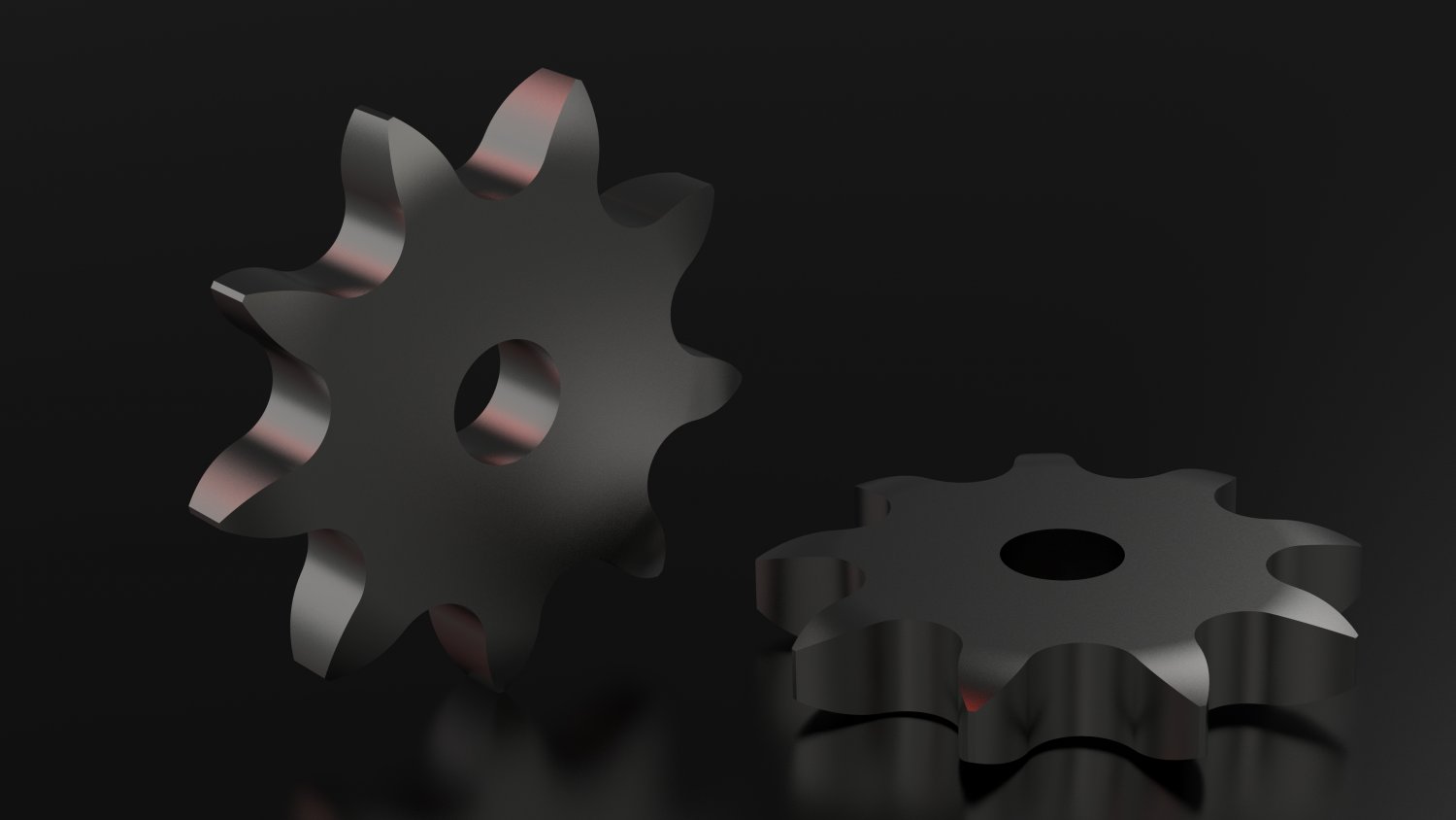 Ansi 40 Roller Chain Sprockets 56 Sprokets 3d Model In Parts