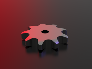 ansi 60 roller chain sprockets - 53 sprokets 3D Model