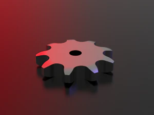 ansi 60 roller chain sprockets - 53 sprokets 3D Model