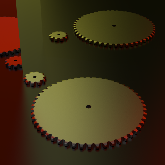 ansi 80 roller chain sprockets - 46 sprokets Modello di stampa 3D .c4d .max .obj .3ds .fbx .stl .blend