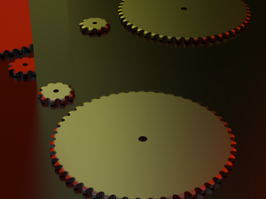 ansi 80 roller chain sprockets - 46 sprokets 3D Baskı Modeli