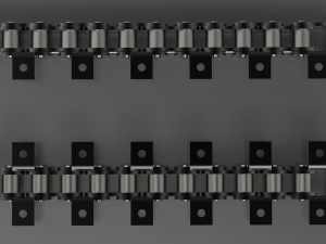 roller chain ansi 40 with attachment a1 and k1 Modèle 3D