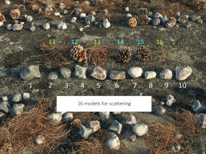 scatter - plant trees Model 3D