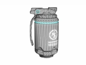 plasma-powered hand grenade 3D Model