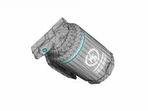 plasma-powered hand grenade 3D Model
