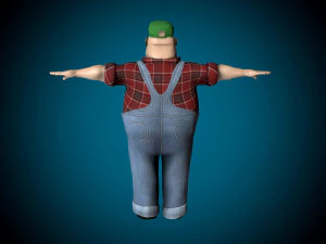 mr globetrotter male character 3D Model