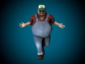 mr globetrotter male character 3D Model
