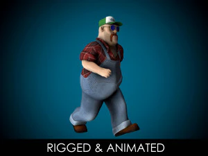 Herr Weltenbummler, m&auml;nnlicher Charakter, Profi 3D Modell