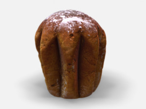 pandoro-photoscanned pbr Modelo 3D
