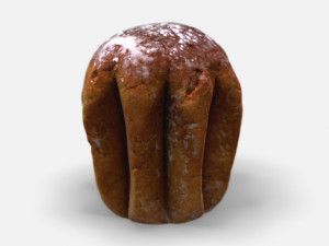 pandoro-photoscanned pbr Modelo 3D