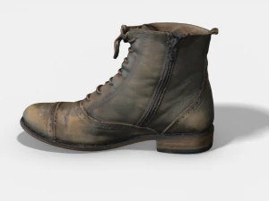 photoscanned female ankle boots 3D Model