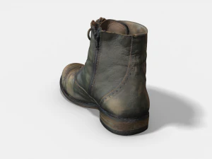 photoscanned female ankle boots 3D Model
