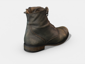 photoscanned female ankle boots Modelo 3D