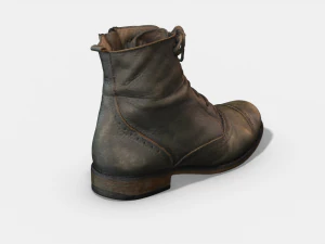 photoscanned female ankle boots 3D Model