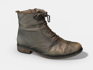 photoscanned female ankle boots 3D Model
