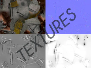 botas curtas femininas de couro - photoscanned pbr Modelo 3D