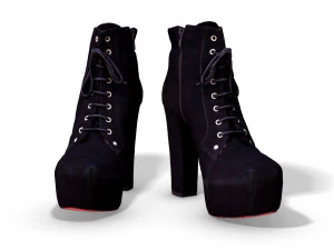 高跟鞋女靴 - 3D 照片扫描 PBR 3D 模型