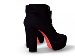 botas femininas de salto alto - 3d photoscanned pbr Modelo 3D