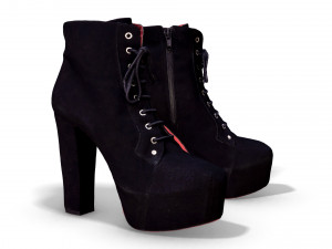 high heels female boots - 3d photoscanned pbr 3Dモデル