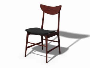 silla de dise&ntilde;o escandinavo 70 - fotoscanned pbr Modelo 3D