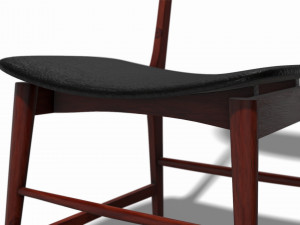 scandinavian design chair 70 - photoscanned pbr 3D 模型