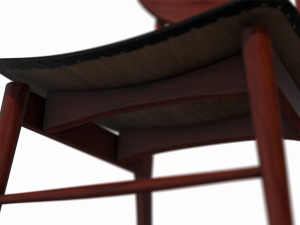 scandinavian design chair 70 - photoscanned pbr 3D 模型