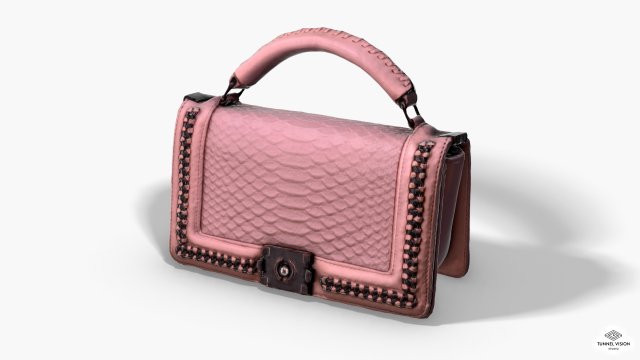 pink pochette - 3d photoscanned pbr Model 3D .c4d .max .obj .3ds .fbx .stl .blend