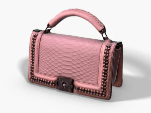 Rosa Pochette – 3D-Fotoscanned pbr 3D Modell