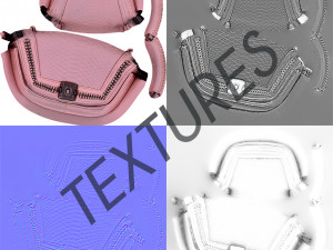 pink pochette - 3d photoscanned pbr Model 3D