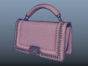 pink pochette - 3d photoscanned pbr Model 3D
