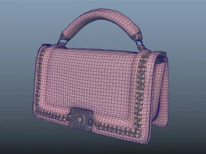 pink pochette - 3d photoscanned pbr 3D Model