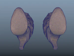 fur trim heel boots - photoscanned pbr 3D Model