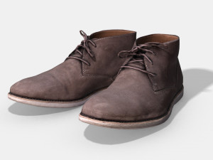 clarks men boots - photoscanned pbr 3D 모델